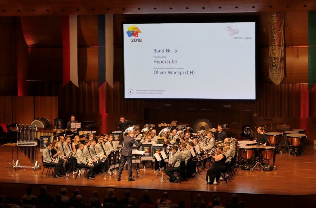 Zwei Bands der mgrr am Brass Band Wettbewerb in Montreux
